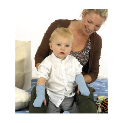 Rękawiczki niedrapki lecznicze na AZS dziecięce VISCOSE, Skinnies
