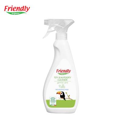 Friendly Organic, Spray do czyszczenia zabawek i pokoju dziecięcego, bezzapachowy, 500 ml.