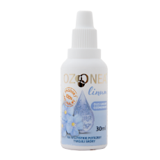 OZONEA linum Ozonowany olej lniany 30 ml, gojenie skóry AZS, łuszczyca, egzema