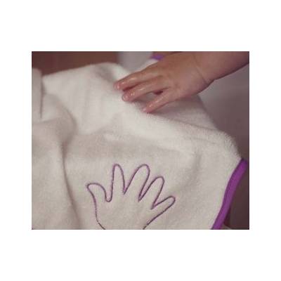 Cuddledry, Super miękki bambusowy ręcznik do rąk, biało-różowy