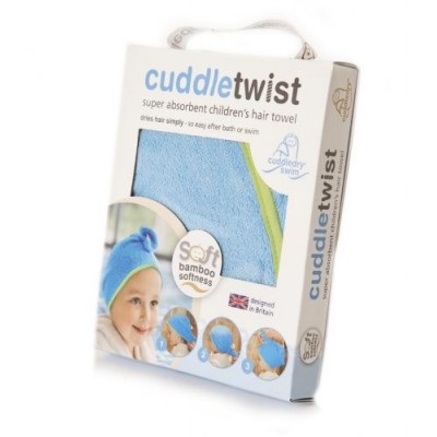 Cuddletwist Ręcznik na Włosy Niebieski