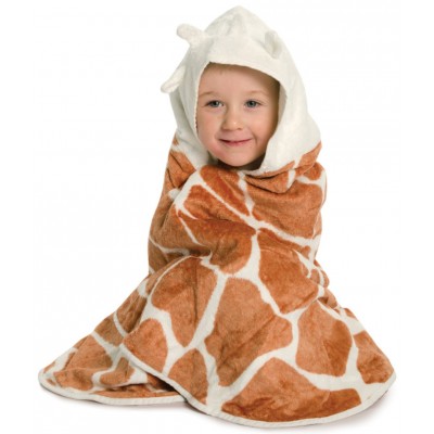 Cuddledry Dziecięcy Bambusowy Ręcznik, Żyrafka, Cuddlesafari