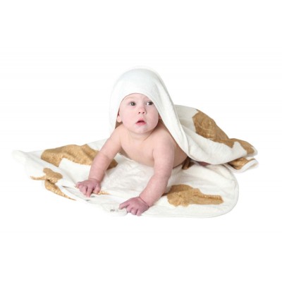 Cuddledry Baby Ręcznik Krowie Łatki