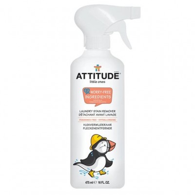 Attitude, Spray do usuwania uporczywych plam z dziecięcych ubranek Bezzapachowy (fragrance free) 475 ml