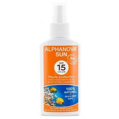 Alphanova Sun Bio Spray Przeciwsłoneczny, filtr SPF15