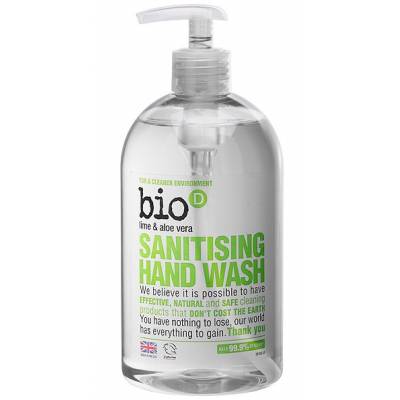 Bio-D, Antybakteryjne mydło w płynie, Limonka/Aloes, 500 ml