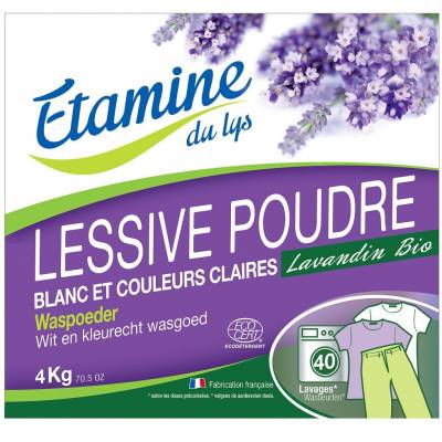 Etamine du Lys, Proszek do prania tkanin białych i o trwałych kolorach organiczna lawenda, 4 kg
