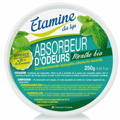 Etamine du Lys, Odświeżacz powietrza i neutralizator zapachów organiczna mięta 250 g