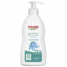 Friendly Organic, Płyn do mycia butelek dziecięcych, bezzapachowy, 300ml Dispenser