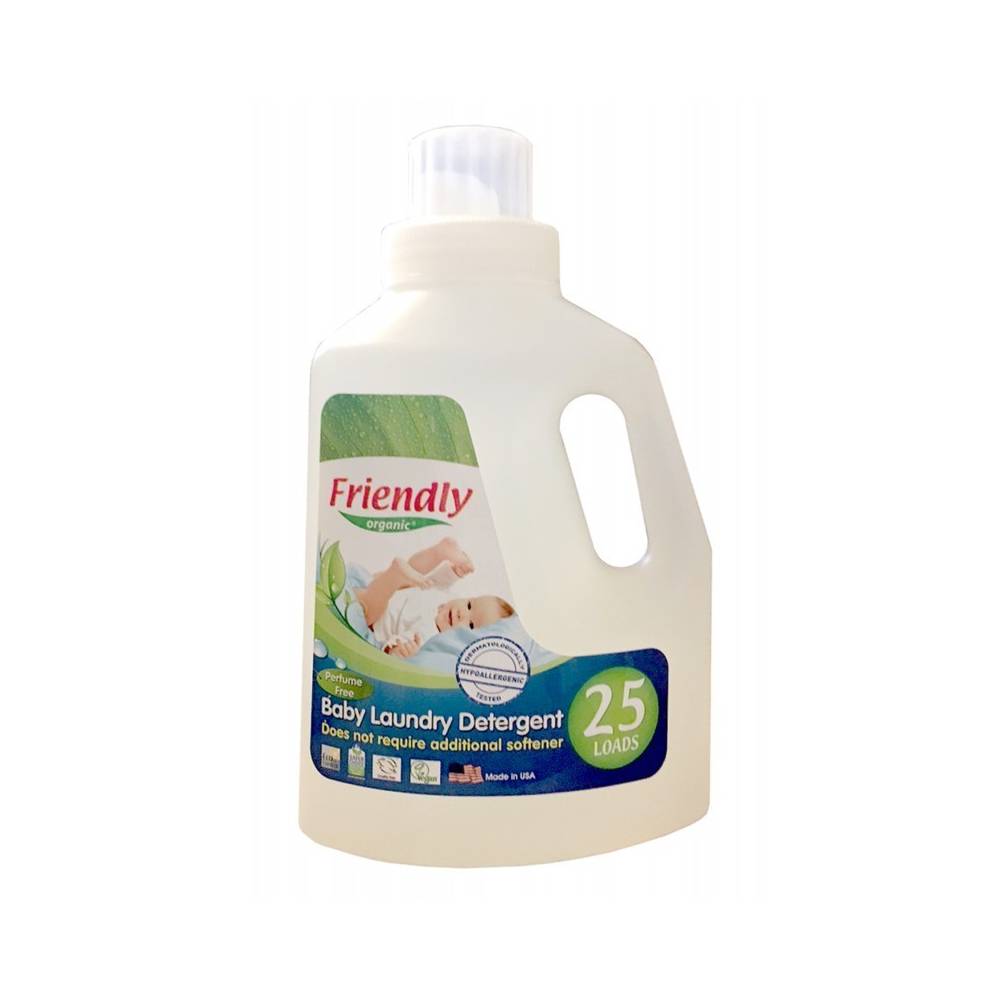 Friendly Organic, Płyn do prania ubranek dziecięcych, bezzapachowy, 739 ml, 25 prań