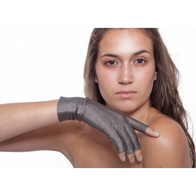 Rękawiczki bez końcówek palców PADYCARE pokryte w 100% srebrem