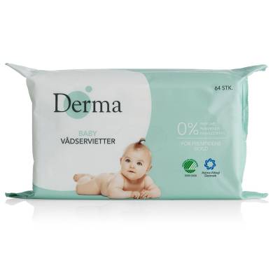 Nawilżane chusteczki Derma Baby, 64 szt./op, DermaPharm
