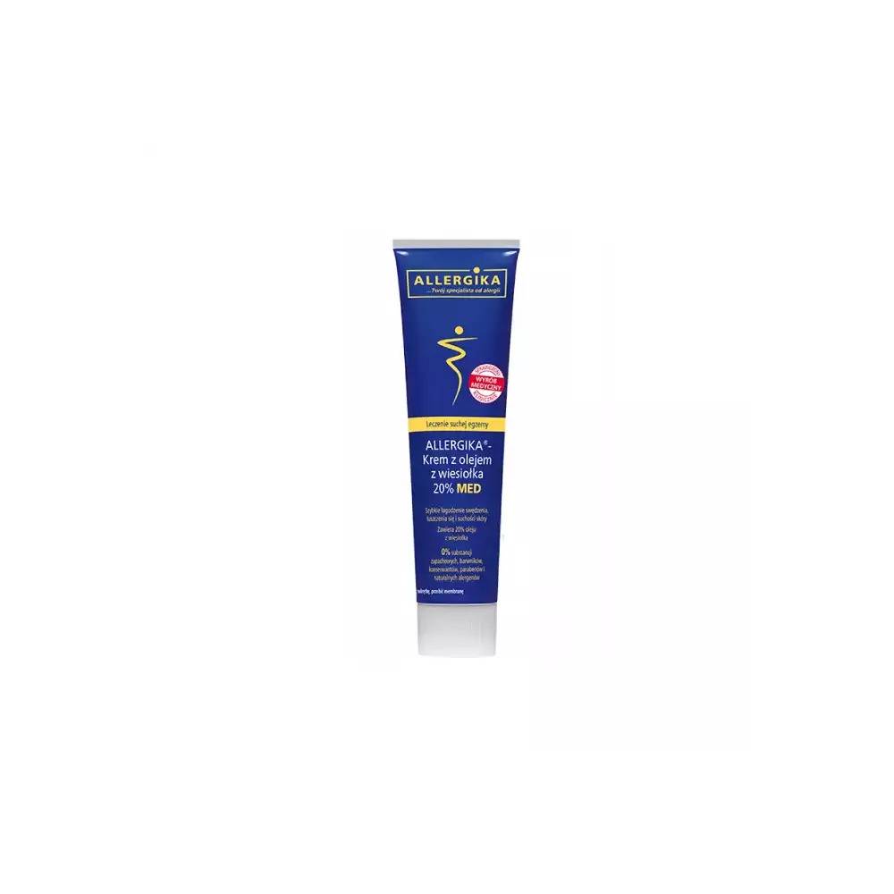 ALLERGIKA Krem z olejem z wiesiołka 20%  MED 100 ml, AZS, łuszczyca, egzema