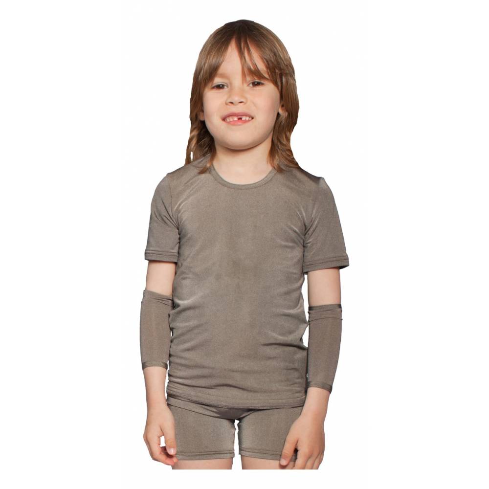 T-shirt dla dzieci leczniczy na azs PADYCARE pokryty srebrem